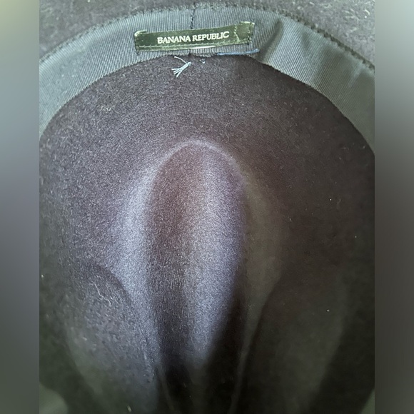 Banana Republic wide soft navy wool felt hat - NEW - Picture 7 of 9